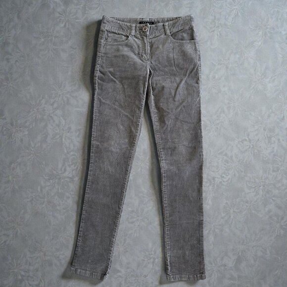 THEORY Women's Gray Corduroy Skinny Pants Size 2 - Picture 2 of 10